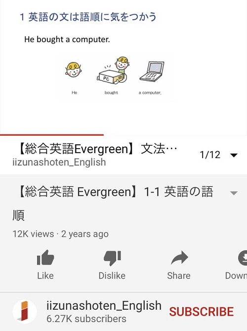 総合英語Evergreenの動画講義