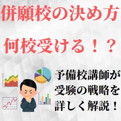 大学受験の併願校について